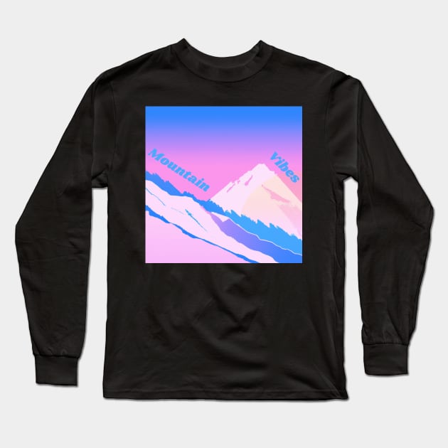Mountain vibes 2 - only good vibes in the mountains Long Sleeve T-Shirt by SJG-digital
